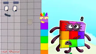 Numberblocks - Number Blocks 8 New Color fan Made | learn to count #imahchannel