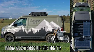 🔋 Mega Elektro Setup für den VW T6! Kann man ein Elektromotorrad autark im Campervan laden?!