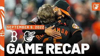 Red Sox vs. Orioles Game Recap (9/9/22) | Baltimore Orioles