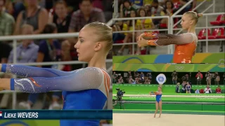 Lieke Wevers Floor Exercise Rio 2016 QF/TF/AA Comparison