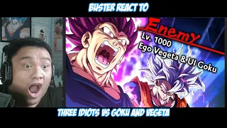 Buster Reaction to @DotoDoya | Three Idiots VS Goku And Vegeta
