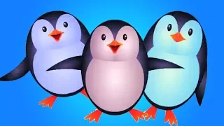 Пять маленьких пингвинов | детский сад песни для детей | Kids Nursery Song | Five Little Penguins