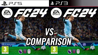 EA FC 24 PS5 Vs PS3