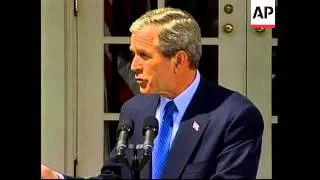 President Bush calls for peace in the Middle East