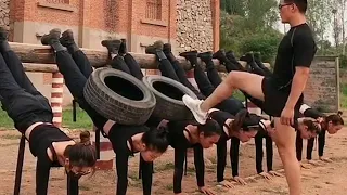 Amazing Strong Women Army/ Super Hard Training