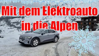 Elektroauto Roadtrip zum Skifahren im Audi e-tron 50