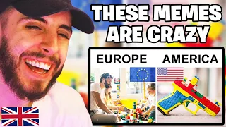 Brit Reacts to EUROPE VS USA MEMES