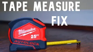 How to fix tape measure that came all the way out