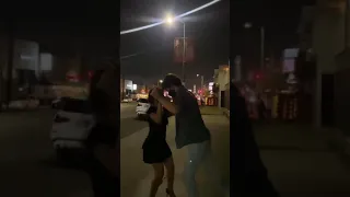 Shawn Mendes and Camila Cabello dancing on the street