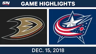 NHL Highlights | Ducks vs. Blue Jackets - Dec 15, 2018