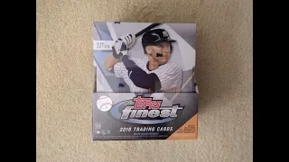 2018 Topps Finest Baseball Master Box - Two On-Card Autographs