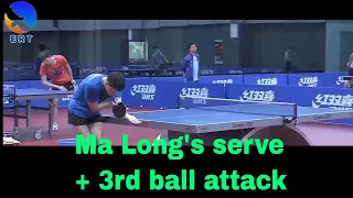 Ma Long Training: Serve and Third-ball attack