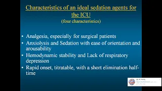 Analgesia and sedation in the ICU