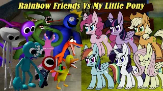 FNF Friends To Your End But My Little Pony Vs Rainbow Friends Sing it | Roblox Rainbow x FNF Mods