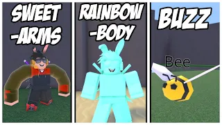 How to make SWEET-ARMS, RAINBOW-BODY and BUZZ POTIONS in WACKY WIZARDS! [ROBLOX]