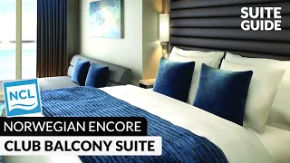 Norwegian Encore | Club Balcony Suite Full Walkthrough Tour & Review 4K