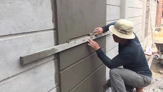 How to make a professional wall, using sand and cement ratio 1/11