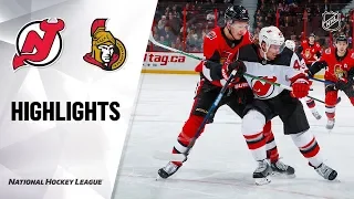 NHL Highlights | Devils @ Senators 12/29/19