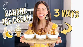 Homemade Banana Ice Cream Recipes w/ 5 ingredients I Dairy Free!