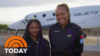 Mother-daughter on their historic journey to space: 'So much peace'