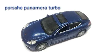 Unboxing of porsche panamera turbo || diecast model