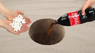 Эксперимент Coca Cola против Mentos подземного