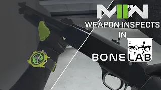Call of Duty Modern Warfare II Weapon Inspects in Bonelab