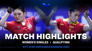 Phantita Pinyopisan vs Sofia Xuan Zhang | WS Qual | WTT Star Contender Bangkok 2023