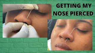 Getting my NOSE PIERCED for the first time! I was scared and nervous!