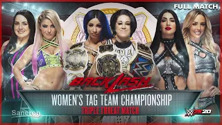 FULL MATCH - TRIPLE THREAT TAG TEAM MATCH - WOMENS TAG TEAM MATCH : WWE BACKLASH 2020 | WWE2K20