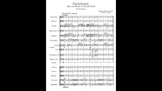 Johannes Brahms -- Variations on a Theme by Joseph Haydn -- Score