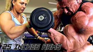 25 INCHES ARMS - GET MASSIVE BICEPS AND TRICEPS - EPIC ARM DAY MOTIVATION