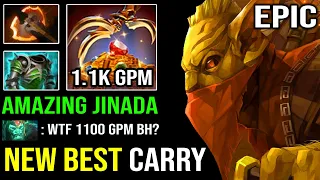 NEW OP CARRY BOUNTY HUNTER Amazing 1100 GPM First Item Battle Fury with Jinada Attack DotA 2