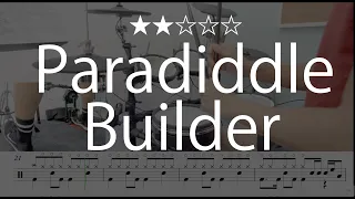 2001 |【Emmanuelle Caplette:Paradiddle Builder】【Practice With You】(★★☆☆☆)  Tempo [60-130] Drum Scores