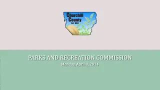 Parks and Recreation Commission | April 8, 2024
