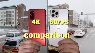 Galaxy S20 FE vs. iPhone 12 Pro Max - 4K 60FPS video comparison