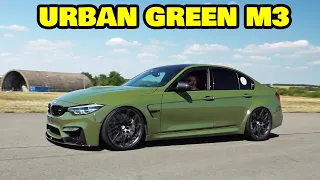 Urban Green BMW M3 F80 individual (580HP) with M Performance Exhaust