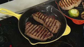 Le Creuset Enameled Cast Iron 10.25" Round Grill Pan on QVC