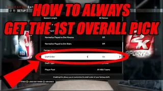 How To Always Get The First Overall Pick In NBA 2K19|2K19 Tutorial