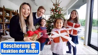 Geschenke auspacken 😍 Reaktion der Kinder! Bescherung Heiligabend Weihnachten 2019 | Mamiseelen