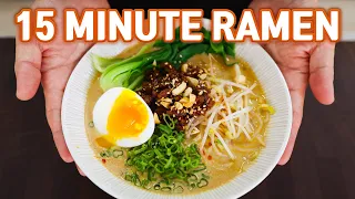15 Minute Authentic RAMEN at Home! Easy TANTANMEN!