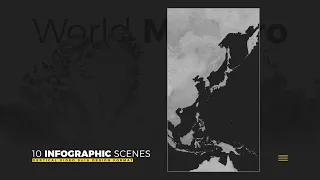 World Map Pro   Infographic Stories for After Effects 2023