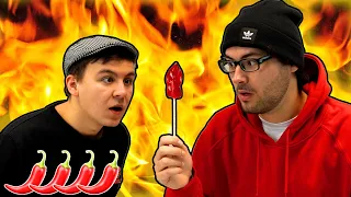 🌶️WIR TESTEN den SCHÄRFSTEN LUTSCHER der WELT?! 🔥(9MILLIONEN SCOVILLE)🔥