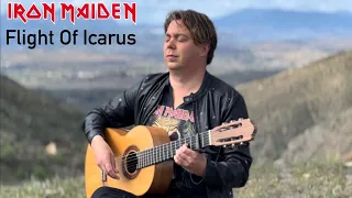 Iron Maiden - Flight of Icarus (Acoustic) | Guitar Cover on Classical Fingerstyle Guitar