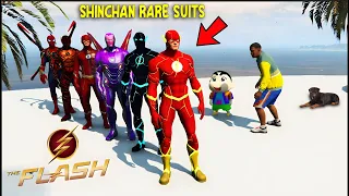 GTA 5 : Shinchan Stealing Every Flash Suit In Gta 5 ! (GTA 5 Mods)