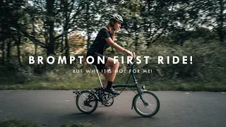 MY FIRST RIDE ON A BROMPTON | T-SHIRT RIDE DAY!
