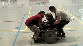 Chair transfer back assist