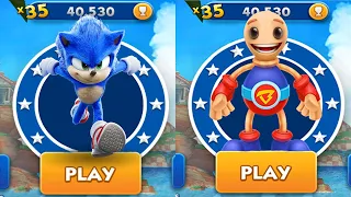 Sonic Dash vs Buddyman Run - Movie Sonic vs All Bosses Zazz Eggman - All 61 Characters Unlocked