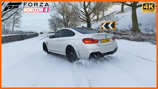 BMW M4 F82 Snow Drift - Forza Horizon 4 PC (4K UHD 60fps)