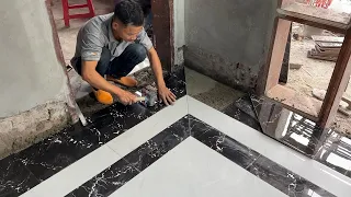 Techniques Construction For Living Room Floor With Large Format Ceramic Tiles 80 x 80 cm